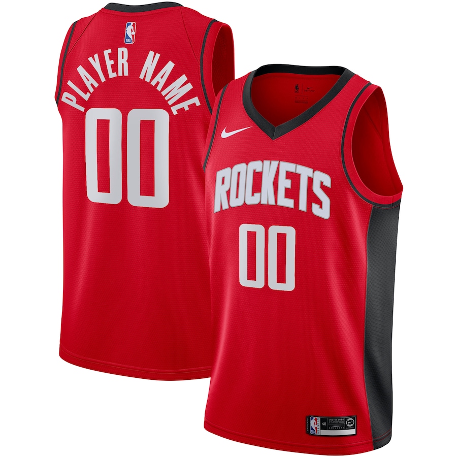 Men's Houston Rockets Nike Red 2020/21 Swingman Custom Jersey - Icon Edition