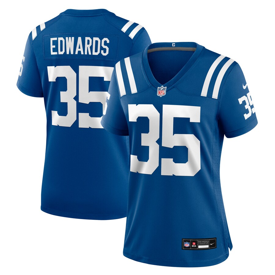Women's Indianapolis Colts Johnathan Edwards Nike Royal Team Game Jersey