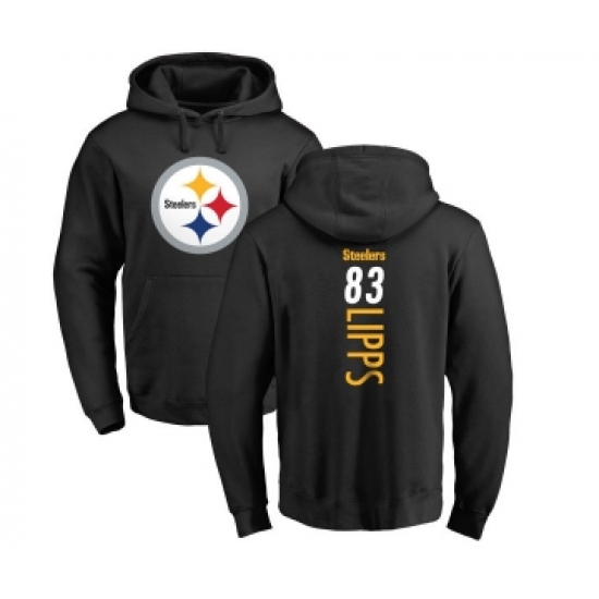 Football Pittsburgh Steelers #83 Louis Lipps Black Backer Pullover Hoodie