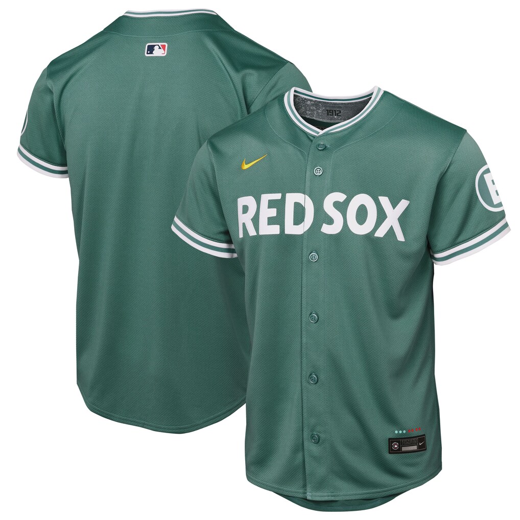 Youth Boston Red Sox  Nike Green 2025 City Connect Limited Jersey