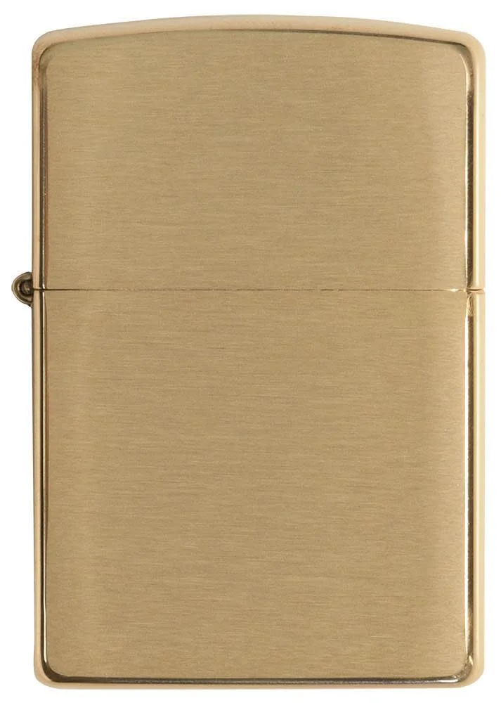 Zippo Classic Brushed Brass Pocket Lighter - Curated Treasures Market