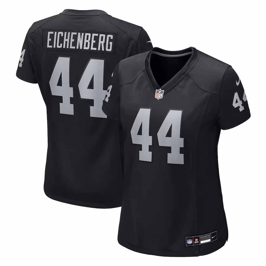 Women's Las Vegas Raiders Tommy Eichenberg Nike Black Team Game Jersey