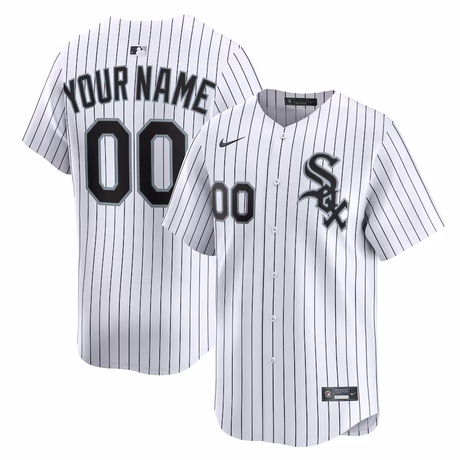 Youth Chicago White Sox Nike White Home Custom Limited Jersey