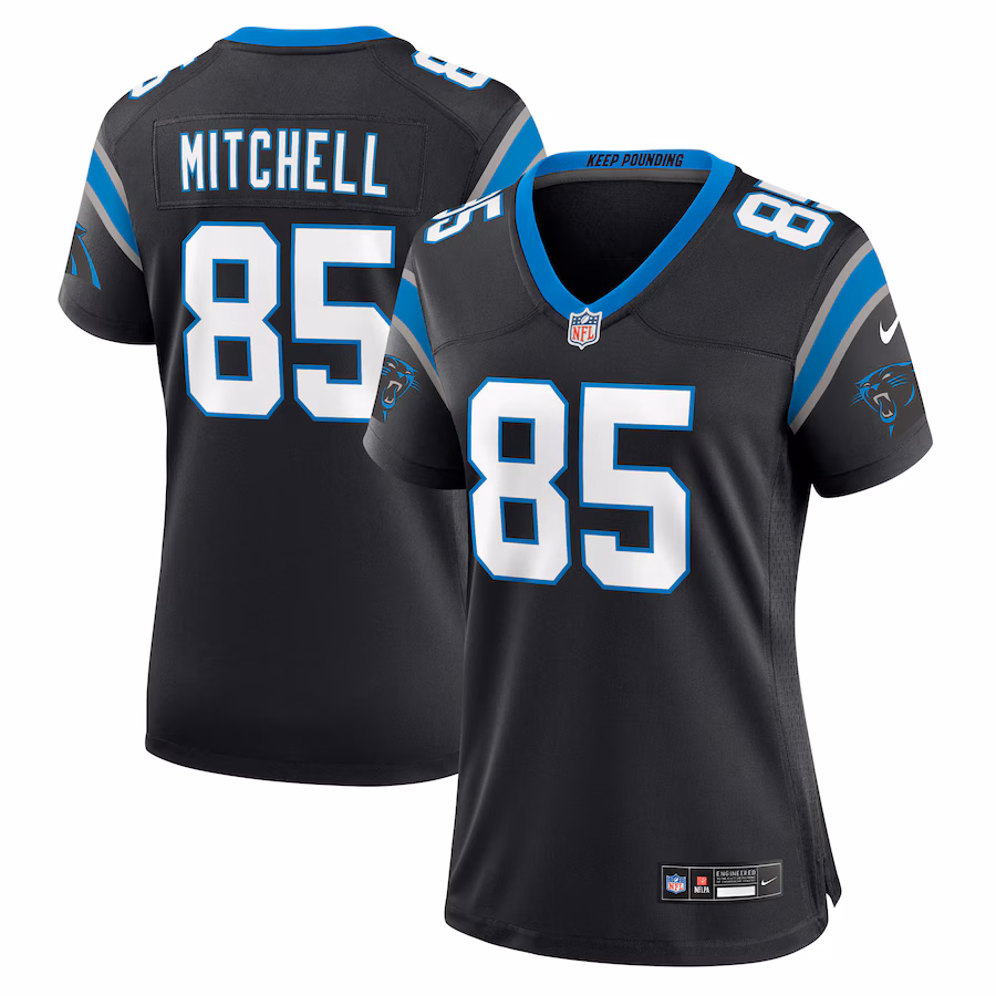 Women's Carolina Panthers James Mitchell Nike Black Team Game Jersey