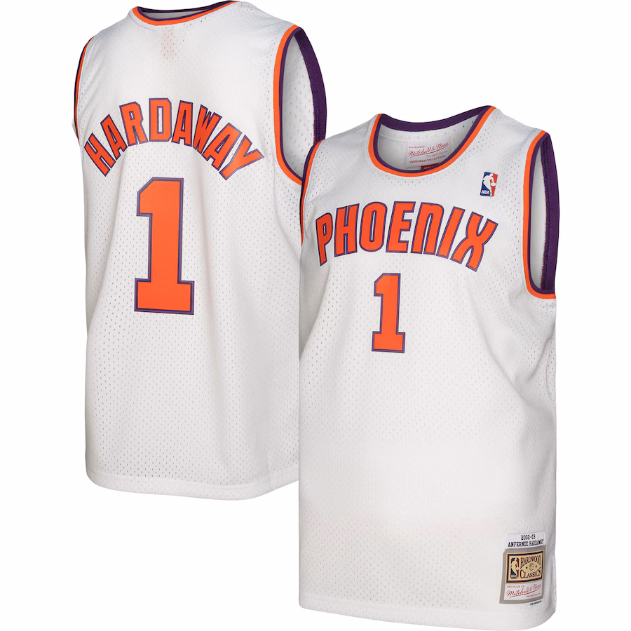 Men's Phoenix Suns Penny Hardaway Mitchell & Ness White 2002/03 Hardwood Classics Swingman Jersey