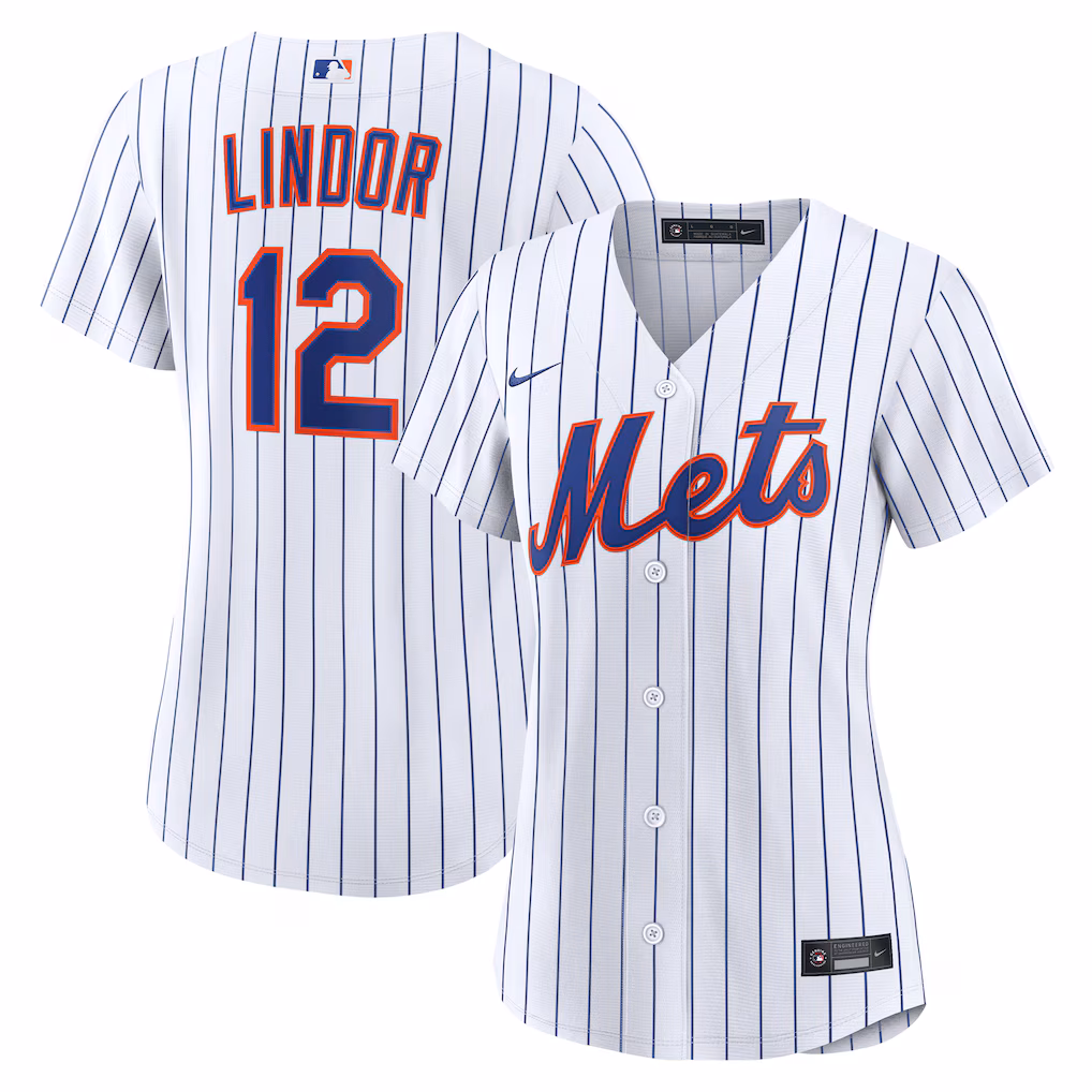 Women's New York Mets Francisco Lindor Nike White Home Replica Jersey