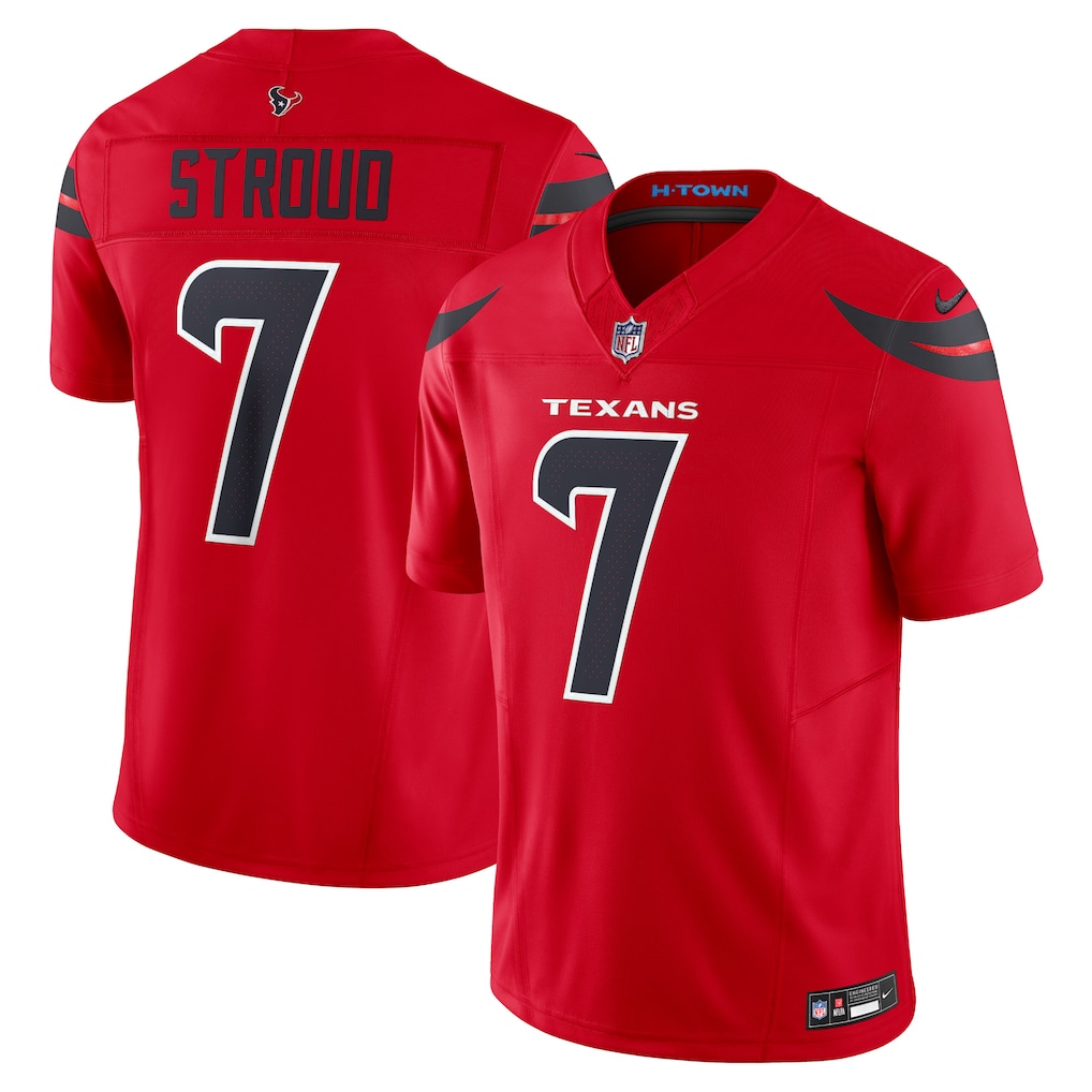 Men's Houston Texans C.J. Stroud Nike Red Vapor F.U.S.E. Stitched Limited Jersey