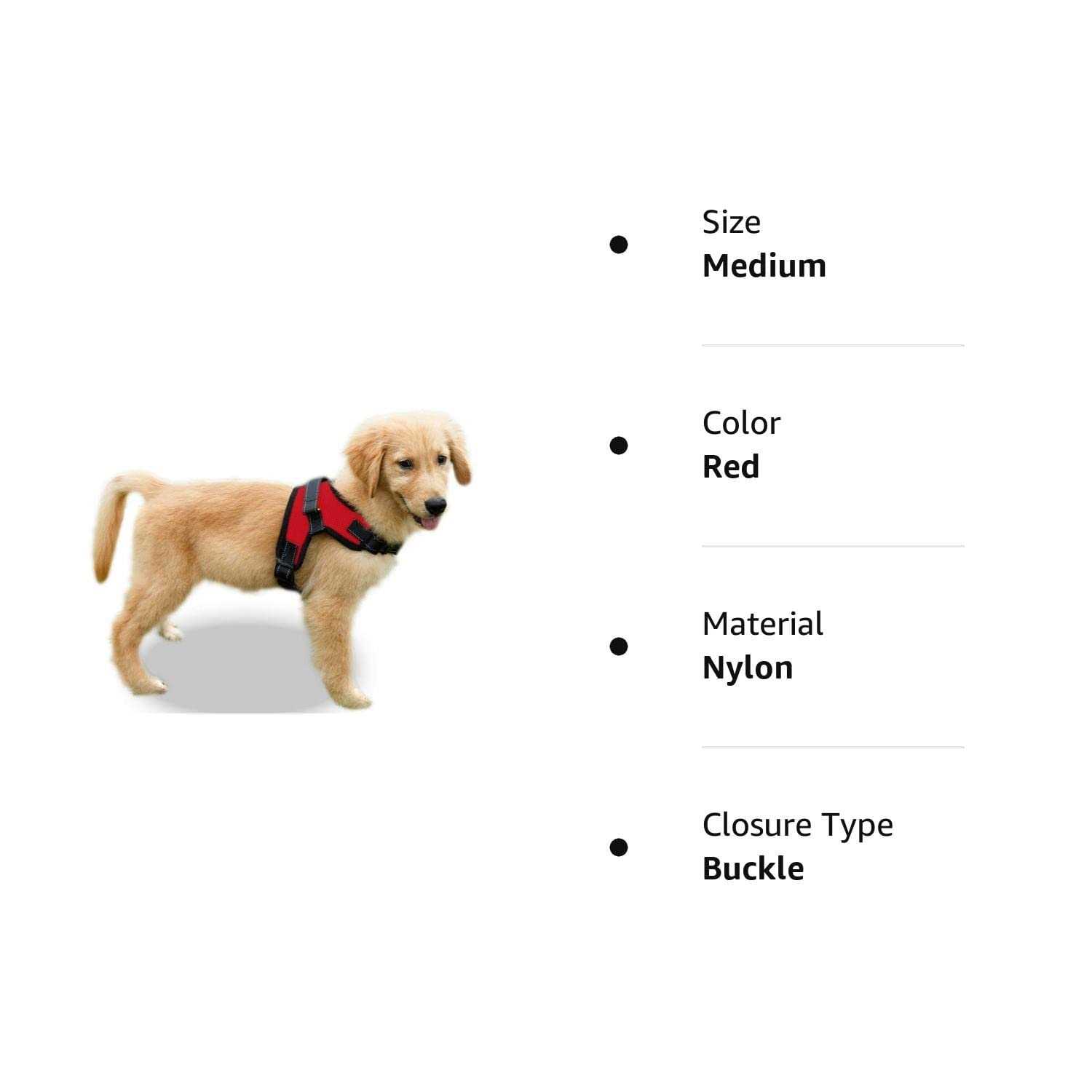 Copatchy No Pull Adjustable Reflective Dog Harness with Handle