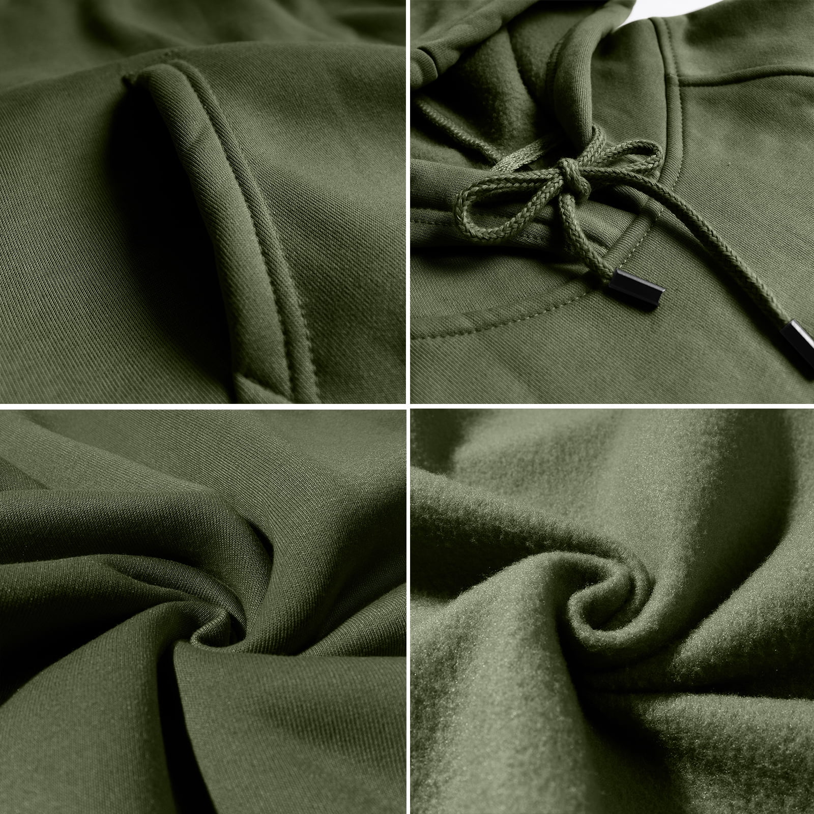 FLORID Rick and Morty Hoodie Men's Pullover Hooded Pocket (Olive Green) Hand Drawn Dinosaur Army Green - Curated Treasures Market