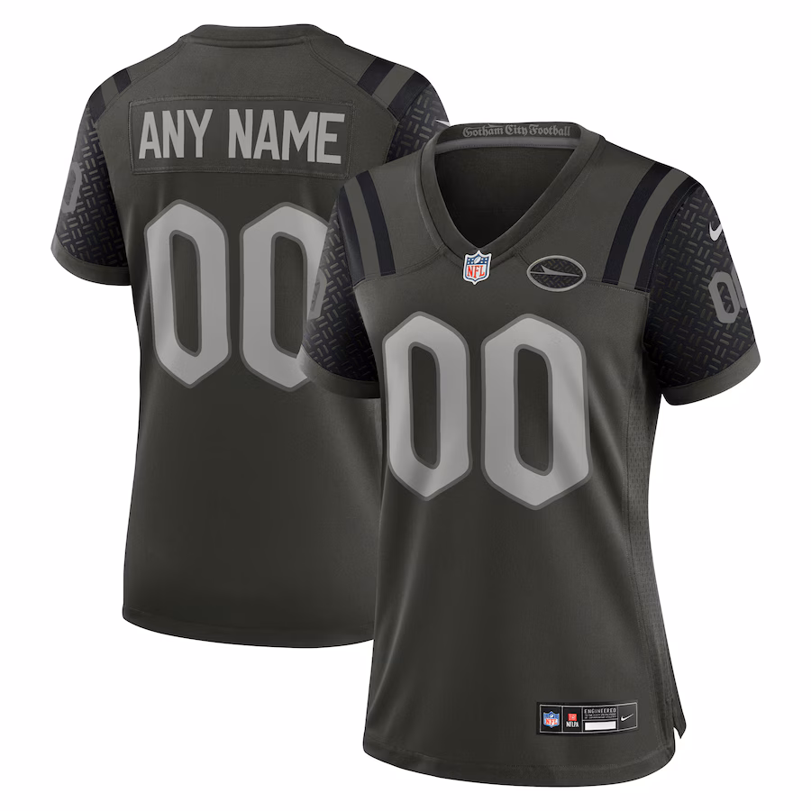 Women's New York Jets Nike Gotham Green 2025 Rivalries Collection Custom Game Jersey