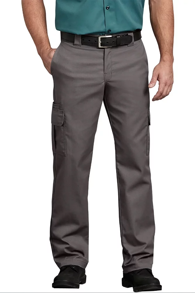 Dickies Men's Flex Regular Fit Straight Leg Work Cargo Pants Dark Grey 42X32 - Curated Treasures Market