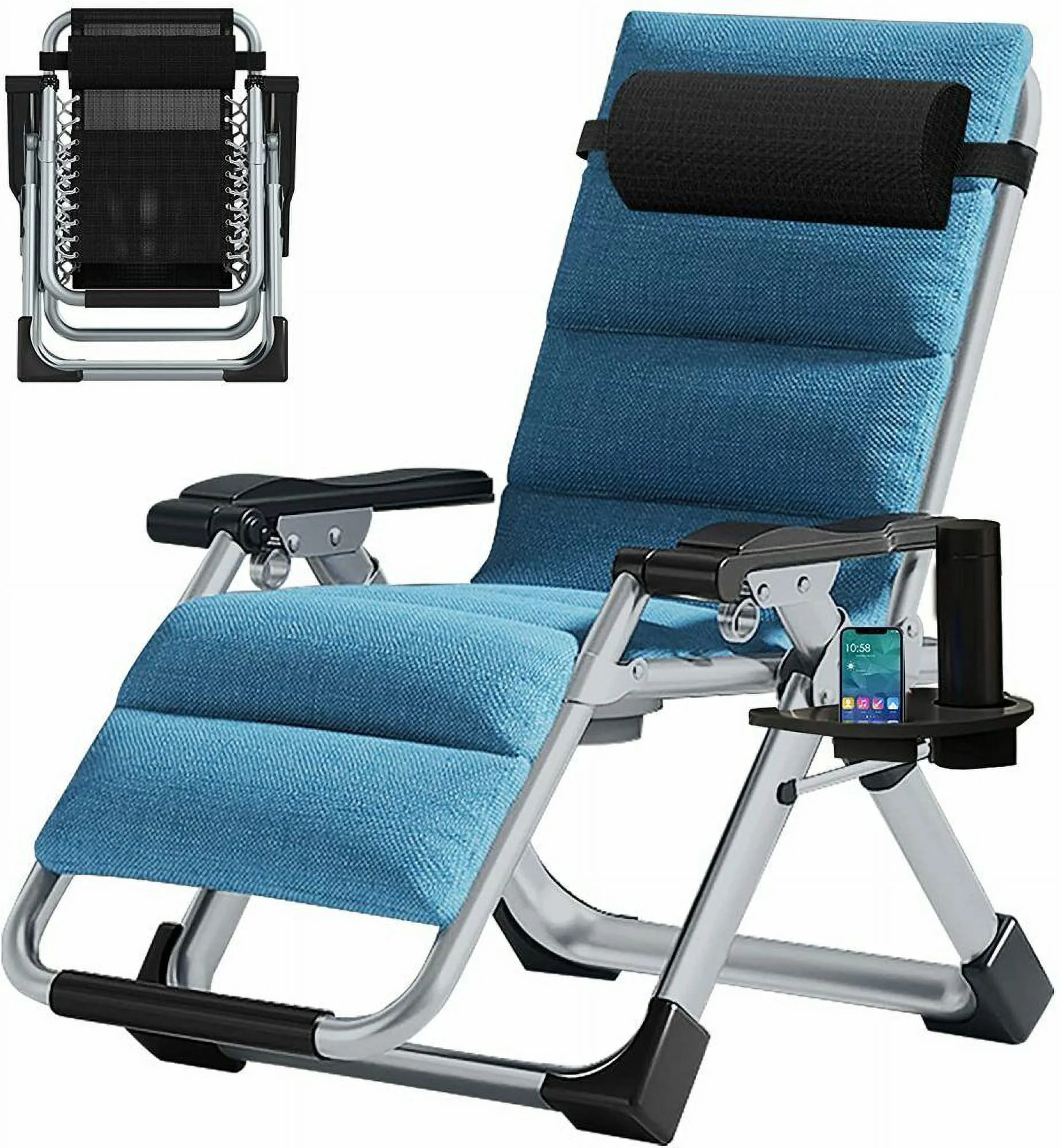Zero Gravity Chair Folding Recliner Patio Lounge Beach Lawn pool Chair Outdoor - Curated Treasures Market