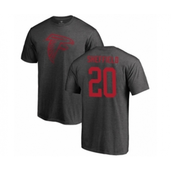 Football Atlanta Falcons #20 Kendall Sheffield Ash One Color T-Shirt