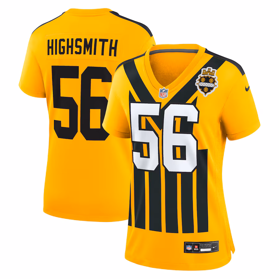 Women's Pittsburgh Steelers Alex Highsmith Nike Gold Alternate Game Jersey