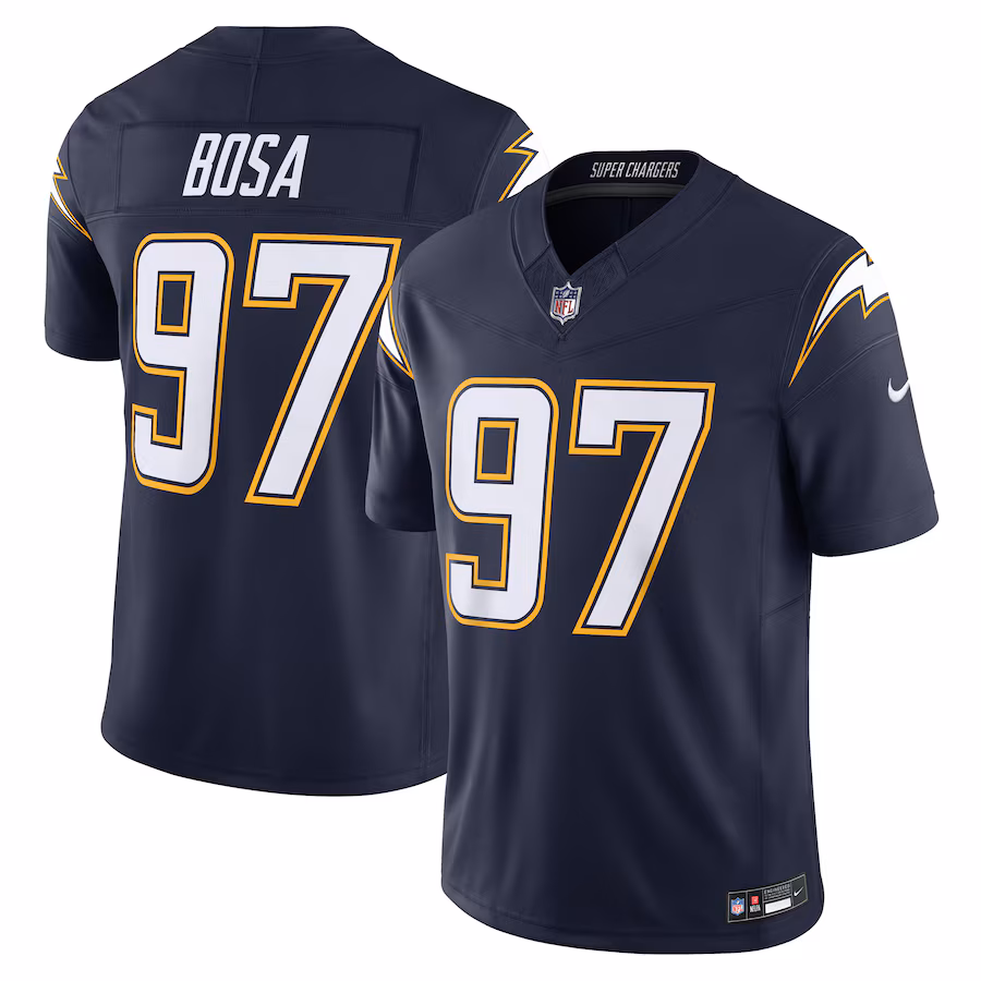 Men's Los Angeles Chargers Joey Bosa Nike Navy Alternate Super Chargers Vapor F.U.S.E. Limited Jersey