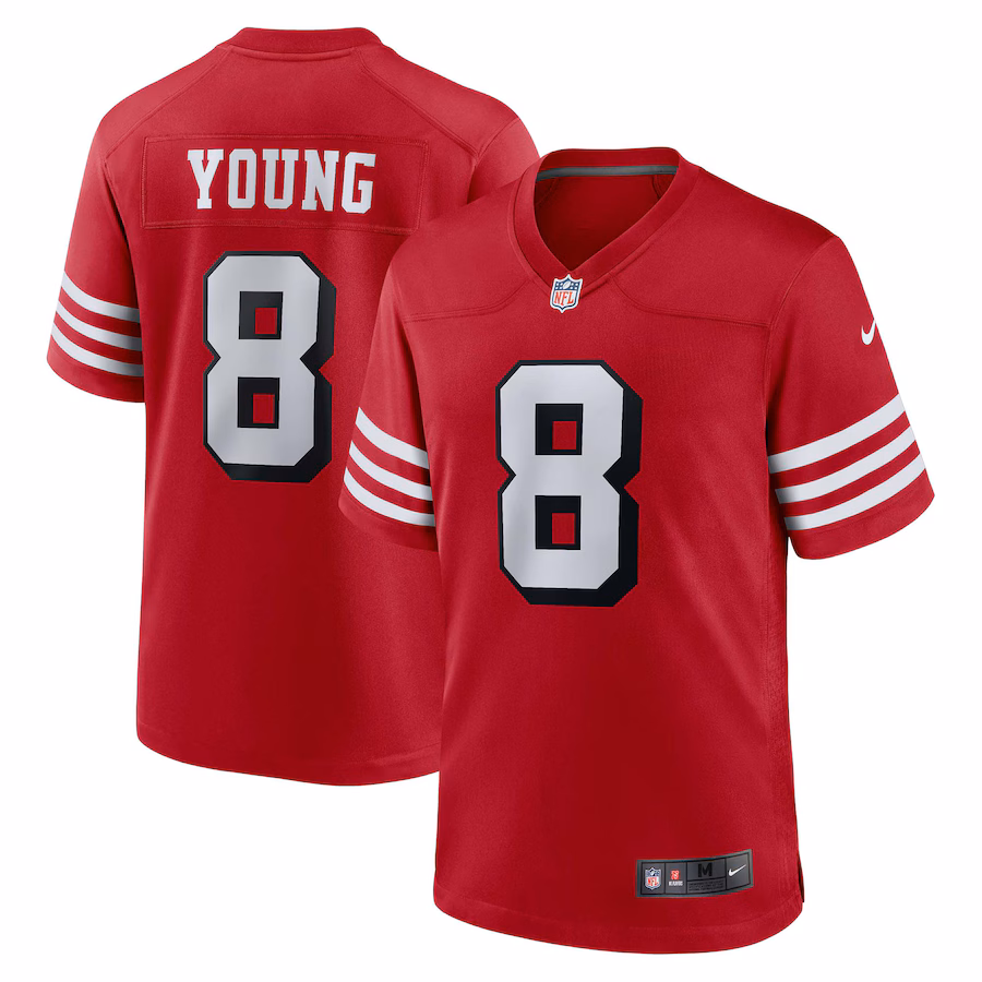 Men's San Francisco 49ers Steve Young Nike Scarlet Retired Player Alternate Game Jersey