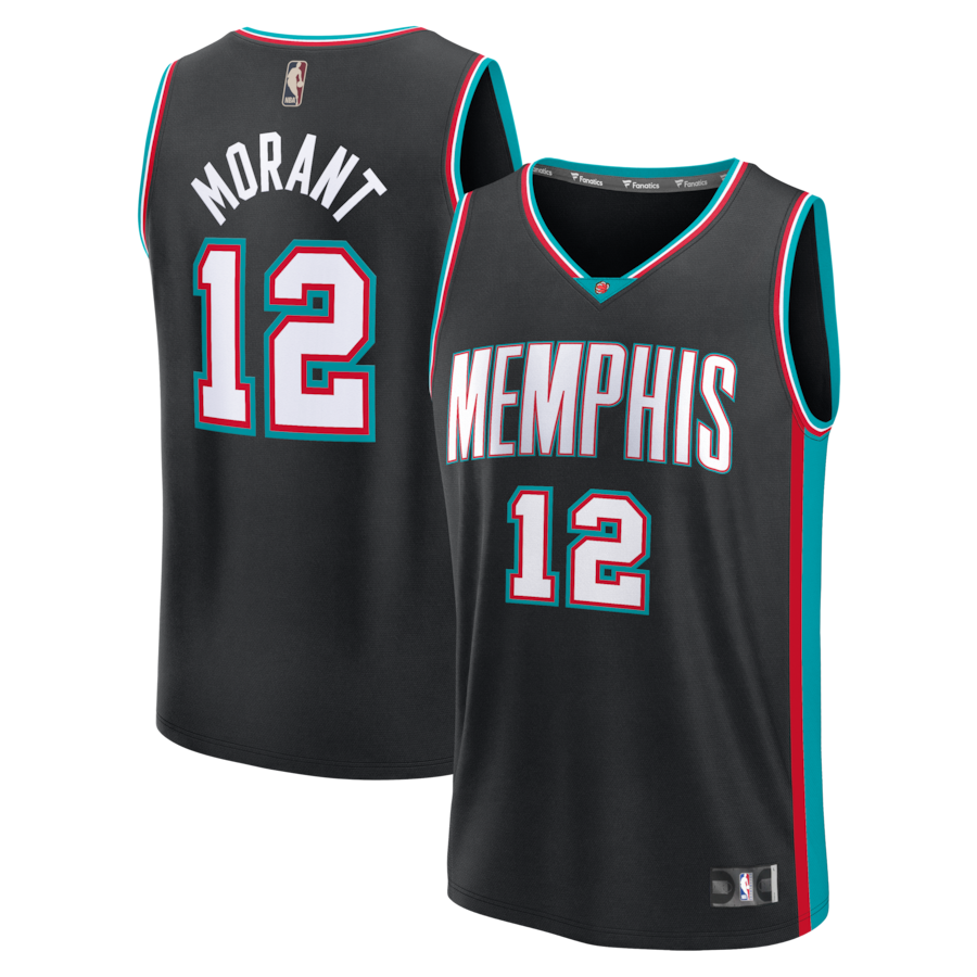 Men's Memphis Grizzlies Ja Morant Fanatics Black Fastbreak Jersey - Classic Edition