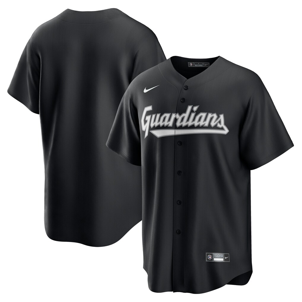 Men's Cleveland Guardians  Nike Black Replica Jersey