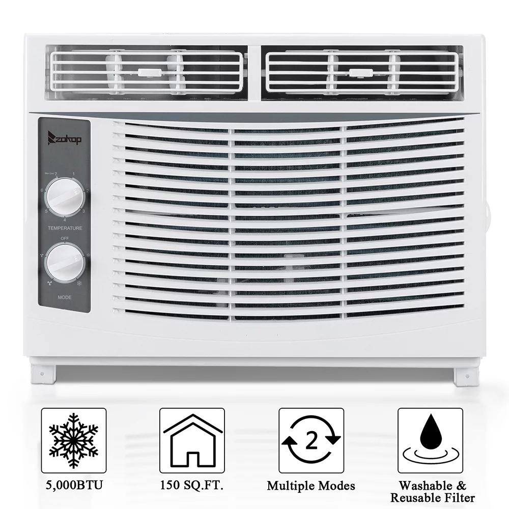 GoDecor 5,000 BTU 115V Window-Mounted Air Conditioner