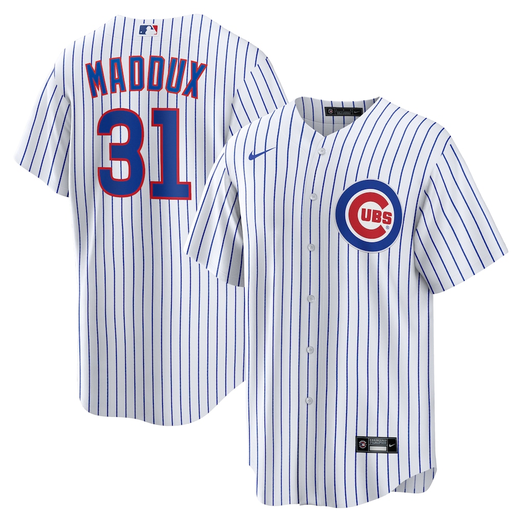 Men's Chicago Cubs Greg Maddux Nike White Home Retired Player Replica Jersey