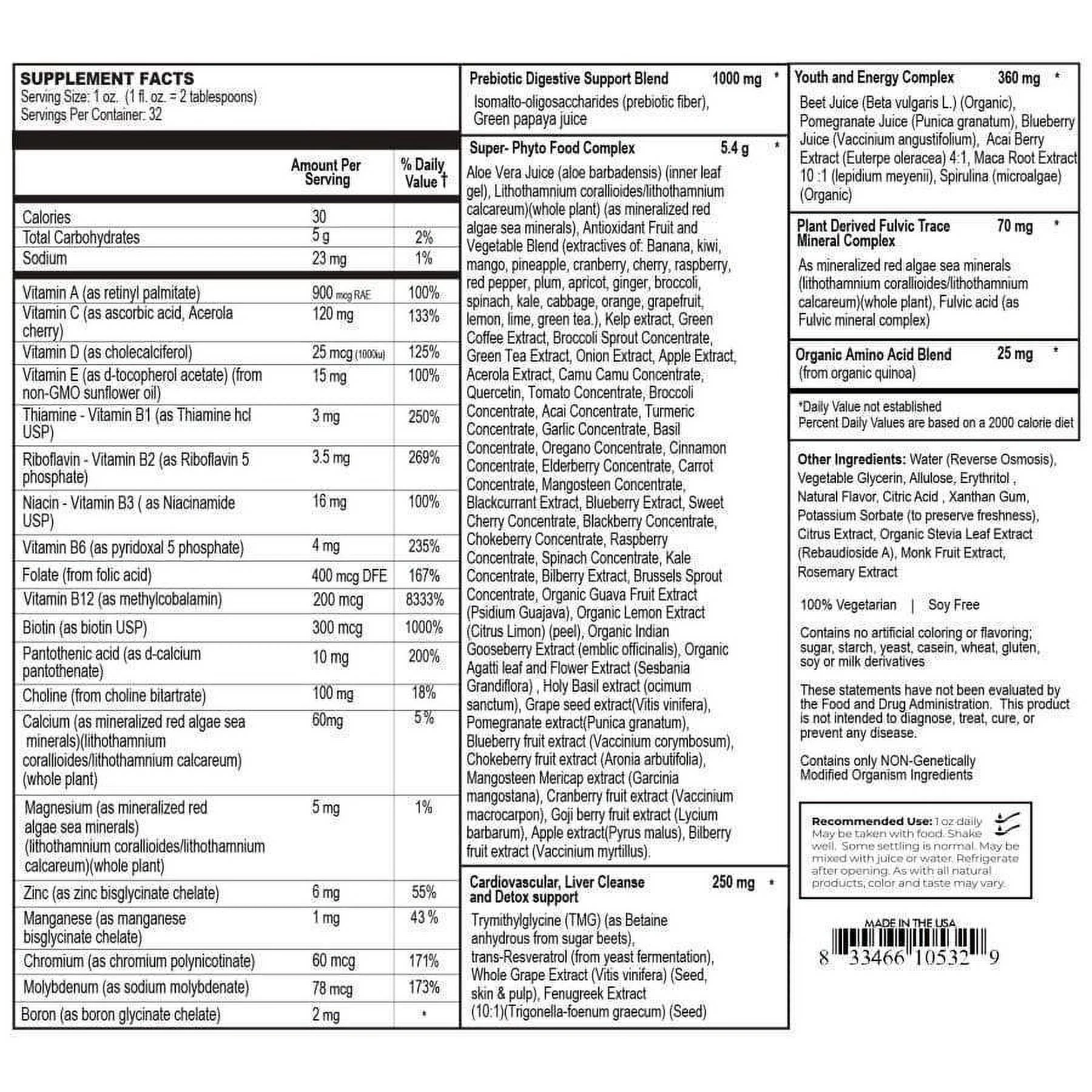 Liquid Advanced Multivitamin (Cherry-Berry Flavor) by BariatricPal Size: 6-Pack - Curated Treasures Market