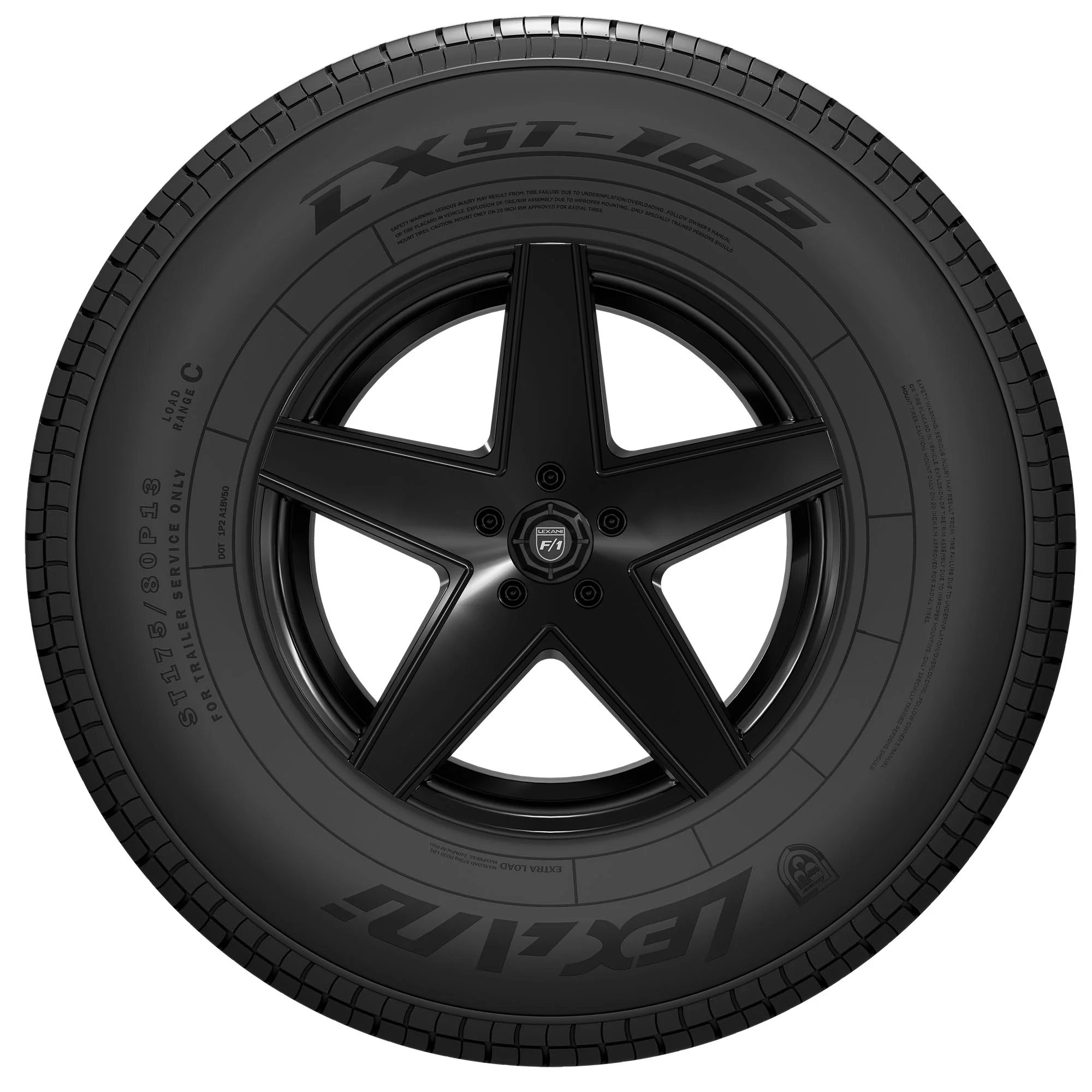 Lexani LXST-105 ST215/75R14 102/98L C Trailer Tire
