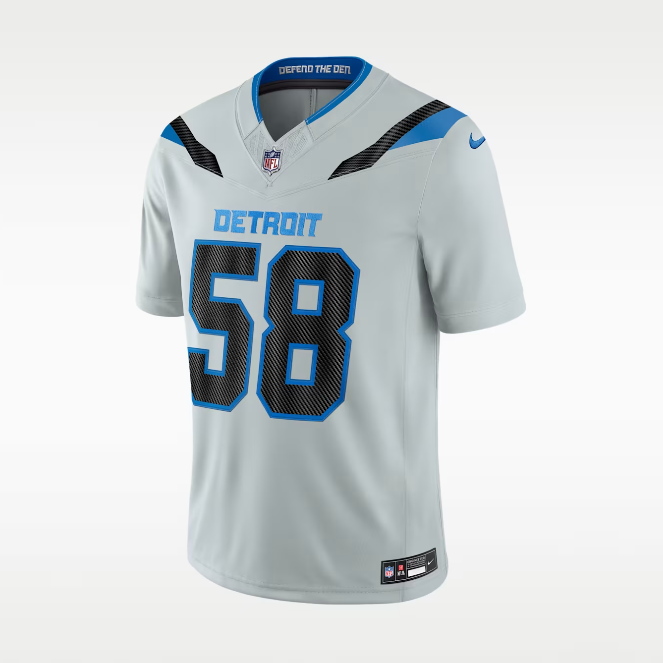 Men's Penei Sewell Detroit Lions Rivalries Collection Vapor F.U.S.E. Stitched Limited Jersey