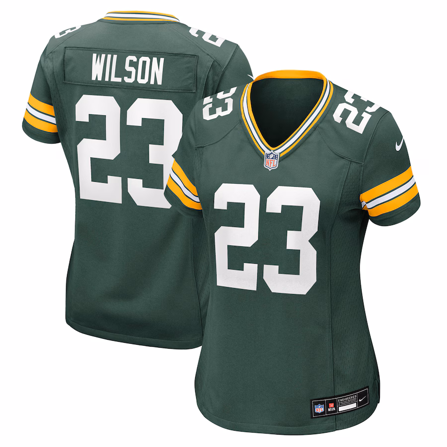 Women's Green Bay Packers Emanuel Wilson Nike Green Team Game Jersey