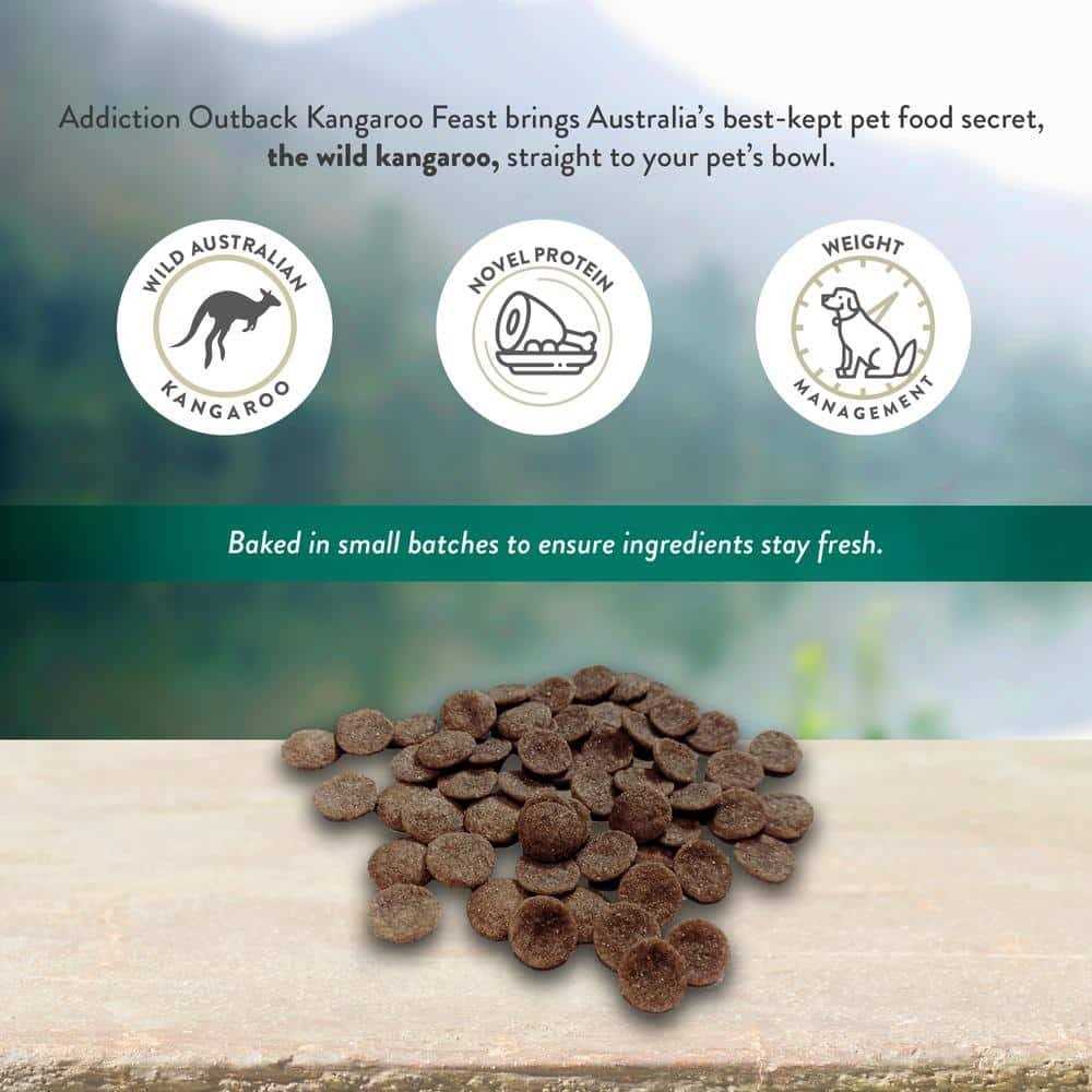 Addiction Wild Kangaroo & Apples Dry Dog Food Limited Ingredient Premium Protein