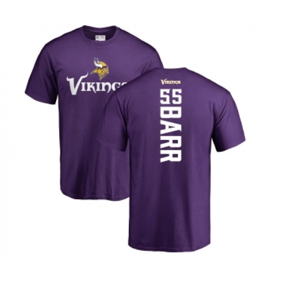 Football Minnesota Vikings #55 Anthony Barr Purple Backer T-Shirt