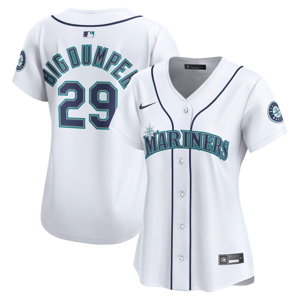 Women's Seattle Mariners Cal Raleigh Nike White Home Limited Player Jersey