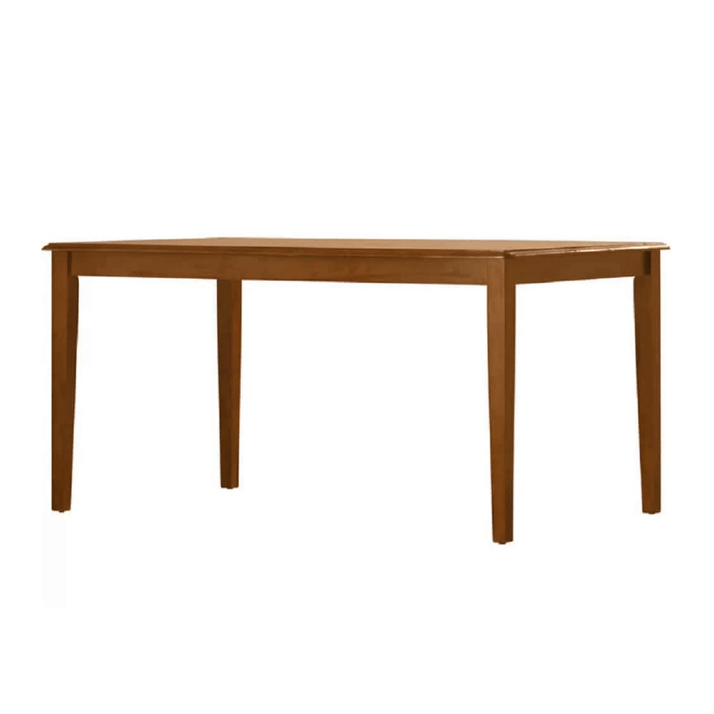 Nova 60 Inch Rectangular Dining Table Tapered Legs Rich Walnut Brown - Saltoro Sherpi - Curated Treasures Market