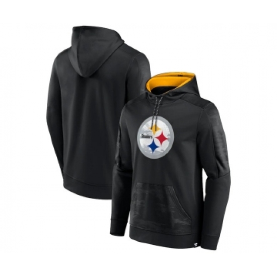 Men's Pittsburgh Steelers Black On The Ball Pullover Hoodie