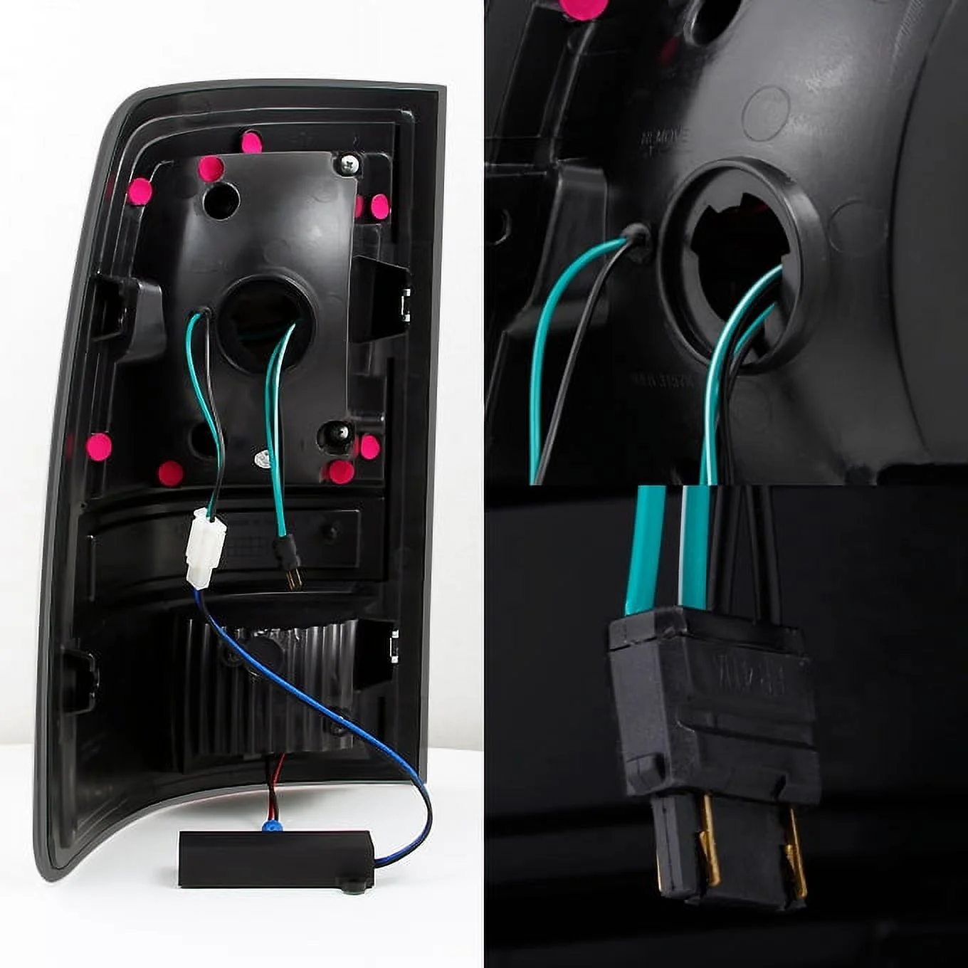 AKKON - For 2009-2018 DODGE RAM 1500 | 20 2500 | 3500 Black Smoked LED Tail Lights Brake Lamps Left + Right Replacement Pair - Curated Treasures Market