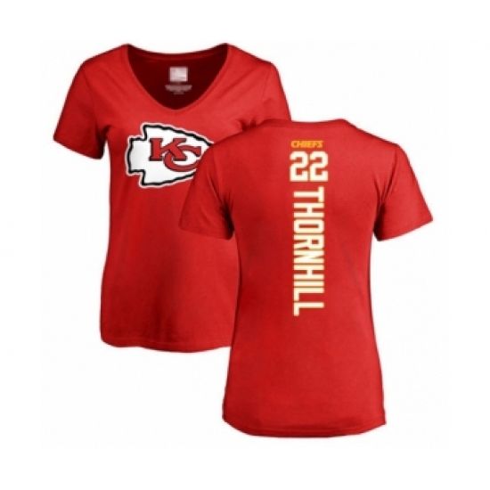 Football Women's Kansas City Chiefs #22 Juan Thornhill Red Backer T-Shirt