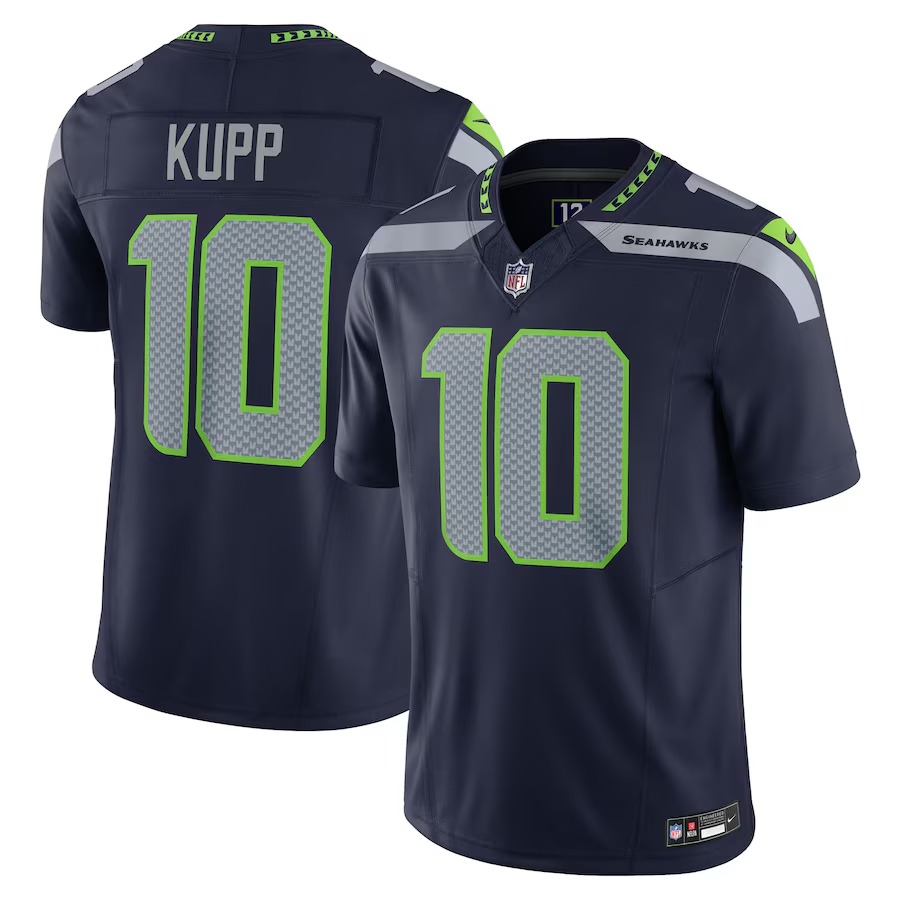 Men's Seattle Seahawks Cooper Kupp Nike College Navy Team Vapor F.U.S.E. Limited Jersey