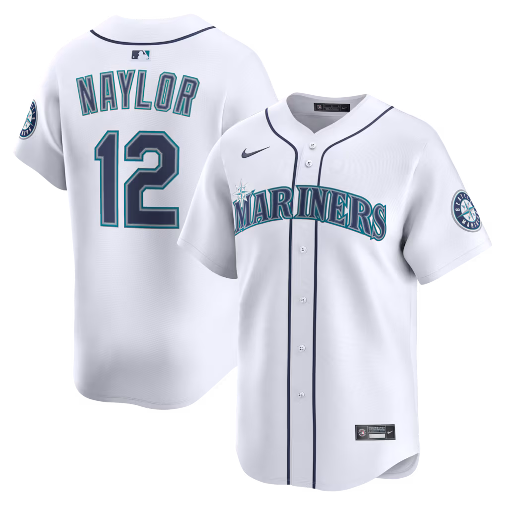 Men's Seattle Mariners Josh Naylor Nike White Home Limited Jersey