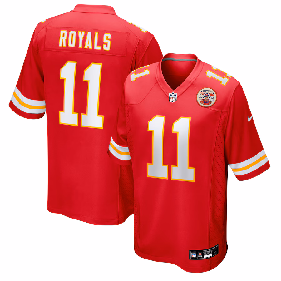 Men's Kansas City Chiefs Jalen Royals Nike Red Team Game Jersey