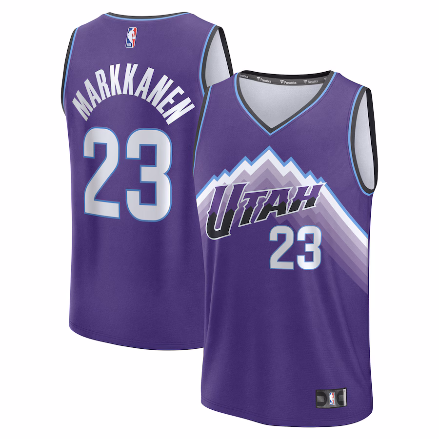 Youth Utah Jazz Lauri Markkanen Fanatics Purple Fast Break Replica Jersey - Icon Edition