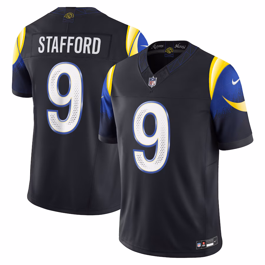 Men's Los Angeles Rams Matthew Stafford Nike Midnight Blue 2025 Rivalries Collection Limited Jersey
