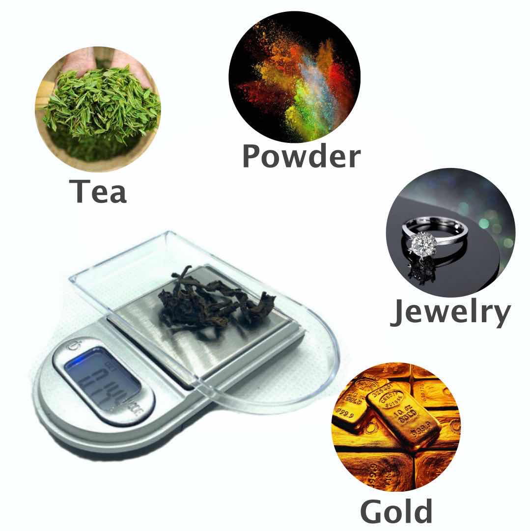 0.01g x 200g Gram Mini Digital Pocket Scale Jewelry Diamond Weight Silver Lighter Scale - Curated Treasures Market
