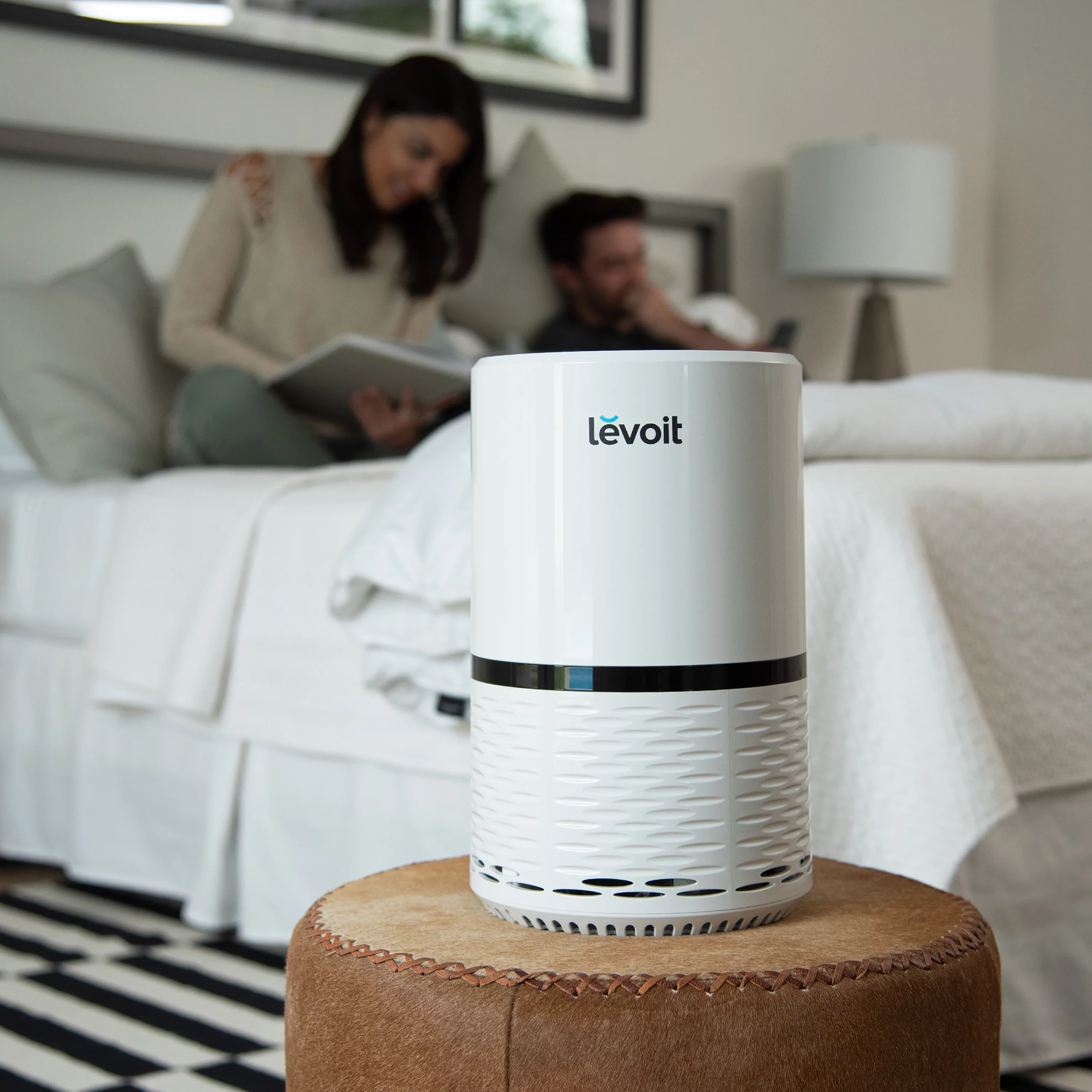 Levoit True HEPA Air Purifier LV-H132 for Allergies and Pets,Smoke, Mold, Bonus Filter, Optional Night Light, Black