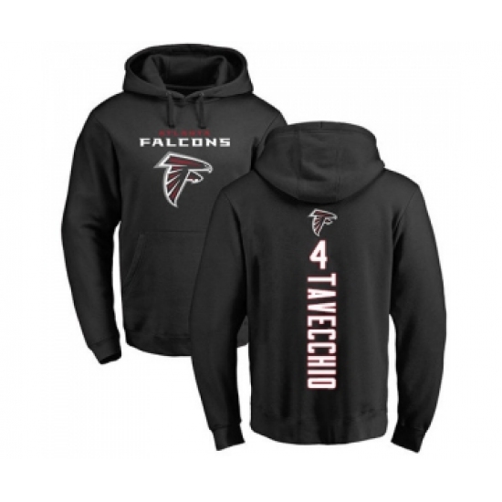 Football Atlanta Falcons #4 Giorgio Tavecchio Black Backer Pullover Hoodie