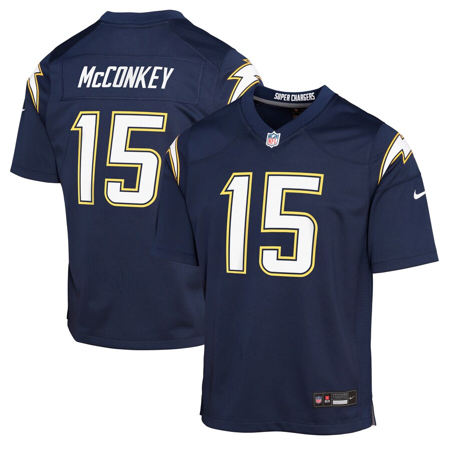 Youth Los Angeles Chargers Ladd McConkey Nike Navy Alternate Super Chargers Game Player Jersey