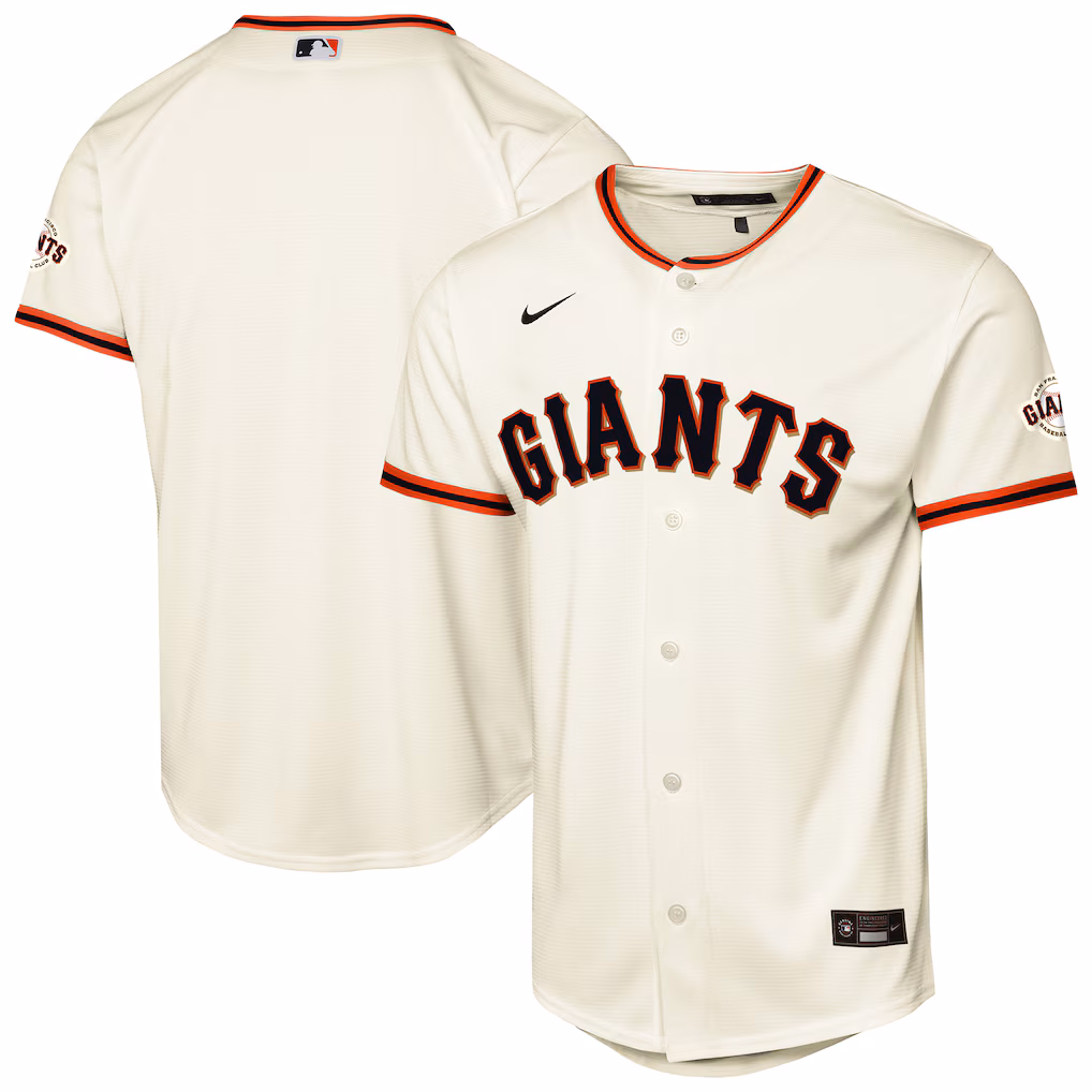 Youth San Francisco Giants Nike Cream Home Stadium Jersey