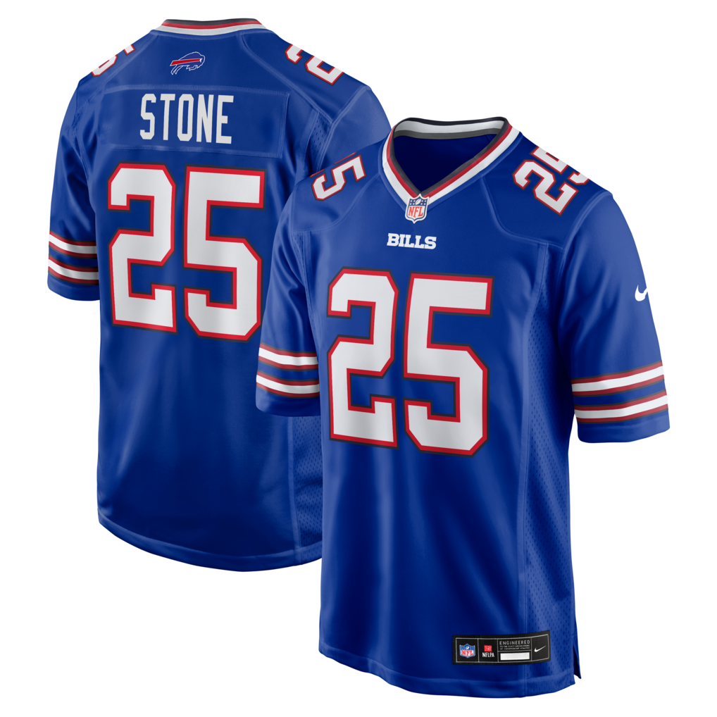 Men's Buffalo Bills Geno Stone Nike Royal Team Game Jersey