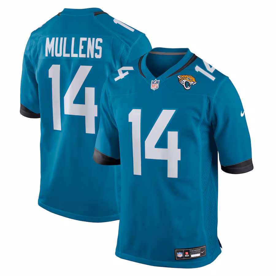 Men's Jacksonville Jaguars Nick Mullens Nike Teal Team Game Jersey