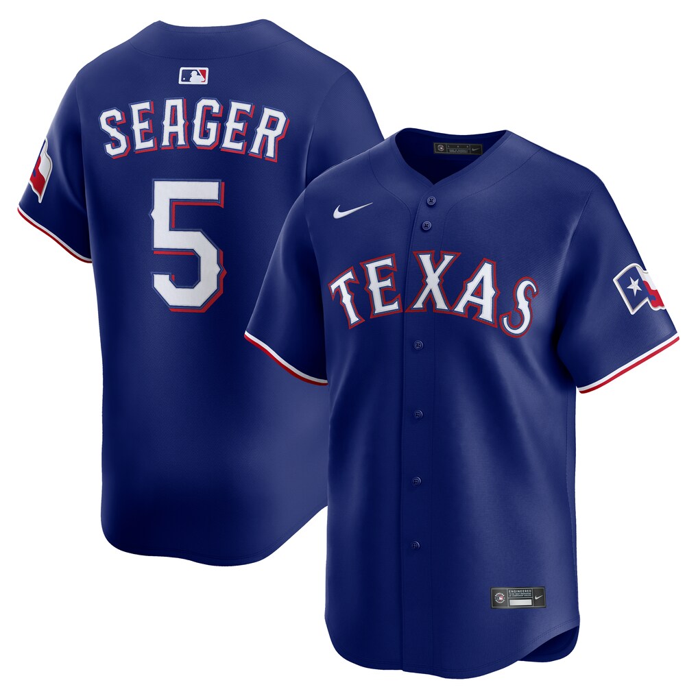 Men's Texas Rangers Corey Seager Nike Royal Alternate 2 Limited Jersey