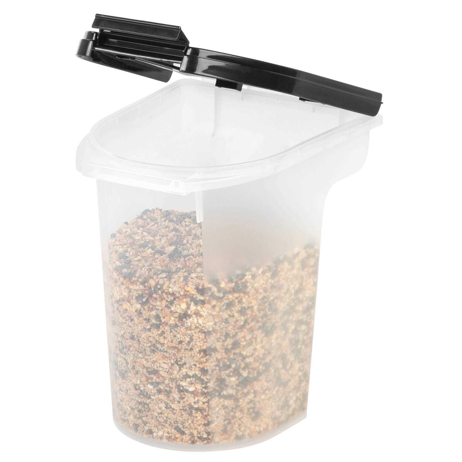 Iris Black Airtight Pet Food Storage Container - Pet Supplies online store