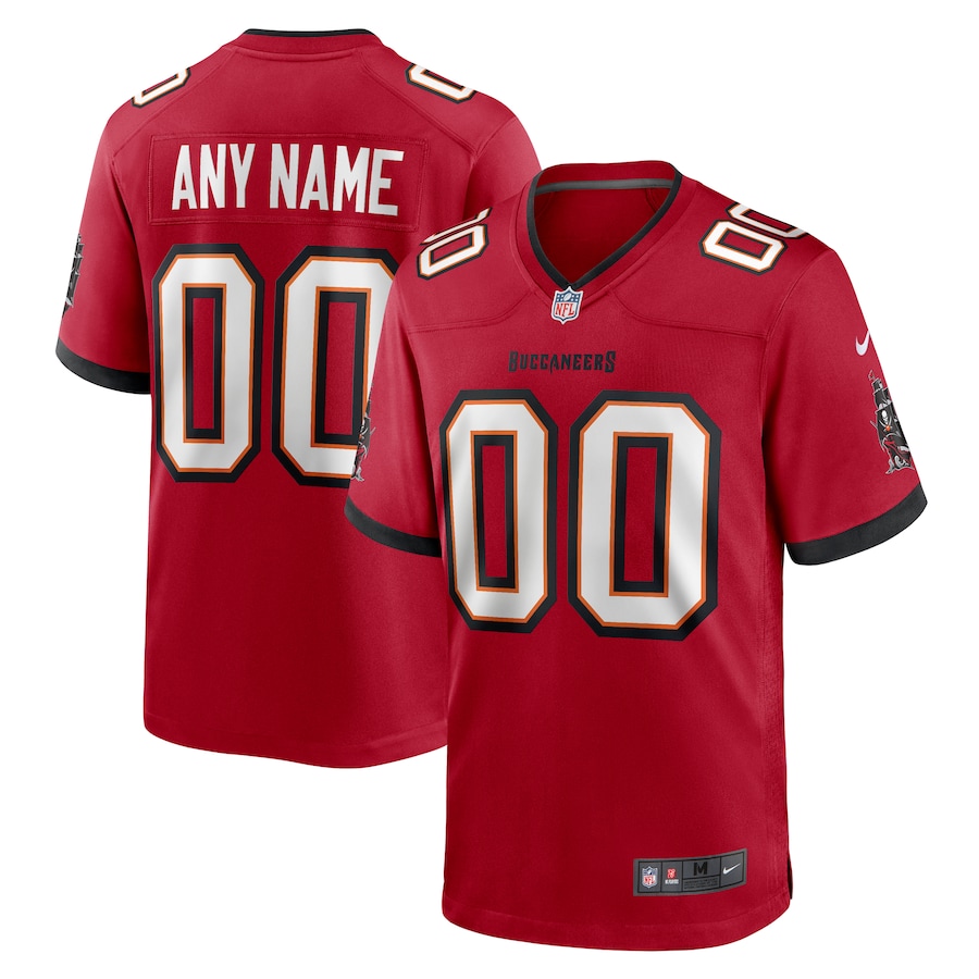 Men's Nike Red Tampa Bay Buccaneers Team Custom Game Jersey